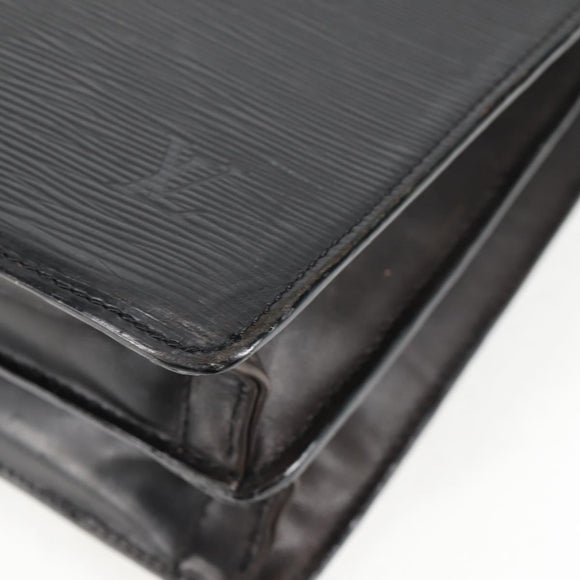LOUIS VUITTON Epi Serviette Conseiller Business Bag Black M54422 LV Auth BA4797