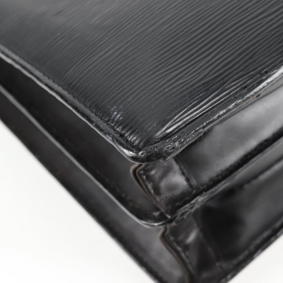 LOUIS VUITTON Epi Serviette Conseiller Business Bag Black M54422 LV Auth BA4797