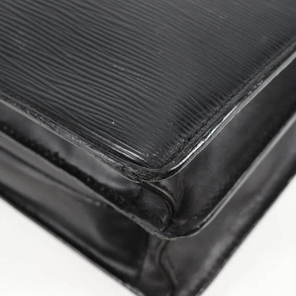 LOUIS VUITTON Epi Serviette Conseiller Business Bag Black M54422 LV Auth BA4797