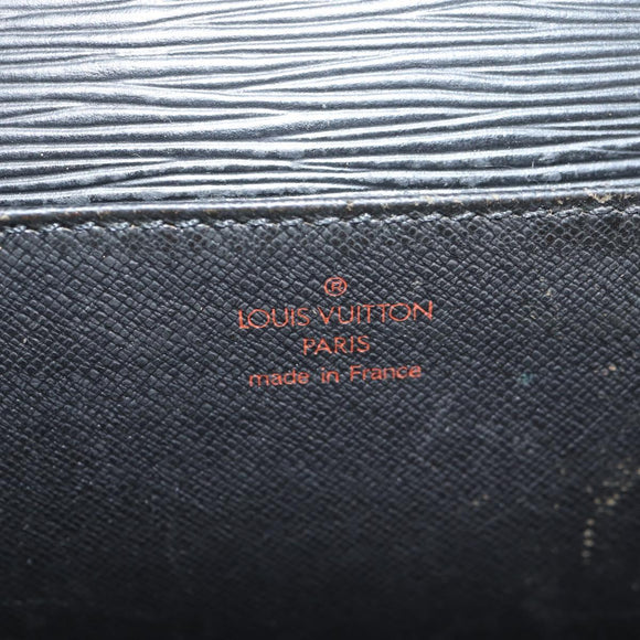 LOUIS VUITTON Epi Serviette Conseiller Business Bag Black M54422 LV Auth BA4797