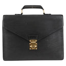 LOUIS VUITTON Epi Serviette Conseiller Business Bag Black M54422 LV Auth BA4797-13