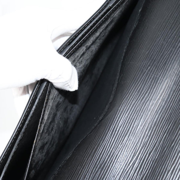 LOUIS VUITTON Epi Serviette Conseiller Business Bag Black M54422 LV Auth BA4797