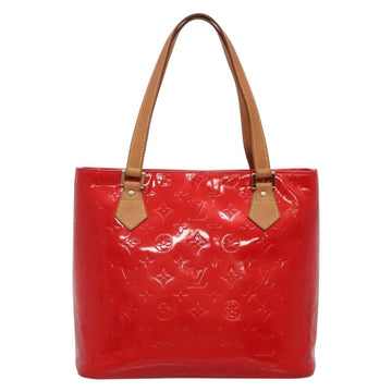LOUIS VUITTON Monogram Vernis Houston Hand Bag Red M91092 LV Auth BA4799 - 0