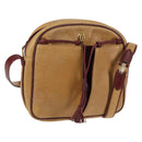 CARTIER Must Line Shoulder Bag Leather Brown Gold Auth BA4801-1