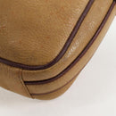 CARTIER Must Line Shoulder Bag Leather Brown Gold Auth BA4801-14