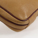 CARTIER Must Line Shoulder Bag Leather Brown Gold Auth BA4801-15