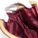 CARTIER Must Line Shoulder Bag Leather Brown Gold Auth BA4801-20