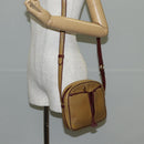 CARTIER Must Line Shoulder Bag Leather Brown Gold Auth BA4801-22