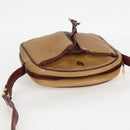 CARTIER Must Line Shoulder Bag Leather Brown Gold Auth BA4801-6