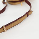 CARTIER Must Line Shoulder Bag Leather Brown Gold Auth BA4801-9