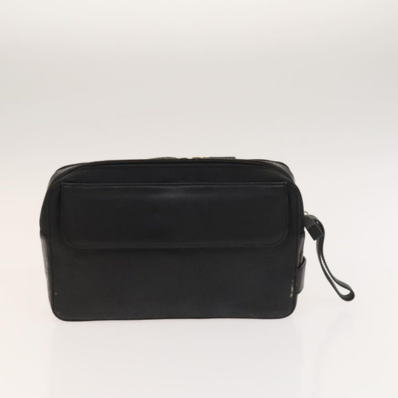 Gianni Versace Cartier Clutch Bag Leather 2Set Black Bordeaux Auth BA4804