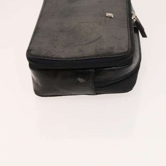 Gianni Versace Cartier Clutch Bag Leather 2Set Black Bordeaux Auth BA4804