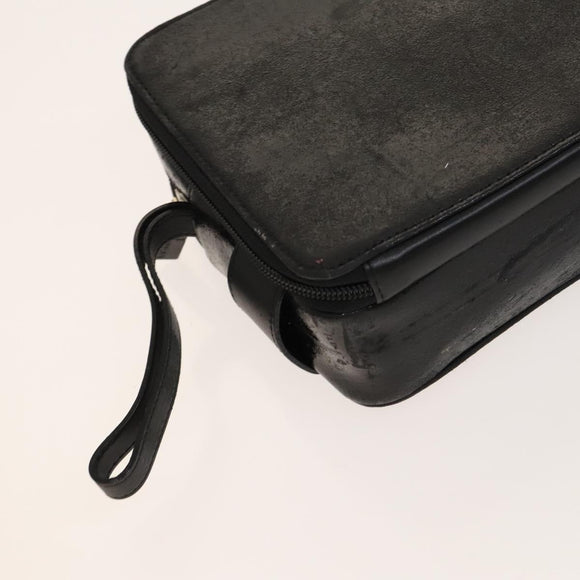 Gianni Versace Cartier Clutch Bag Leather 2Set Black Bordeaux Auth BA4804