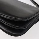 BALLY Shoulder Bag Leather Black Gold Auth BA4806-16