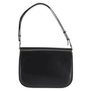 BALLY Shoulder Bag Leather Black Gold Auth BA4806-2
