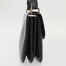 BALLY Shoulder Bag Leather Black Gold Auth BA4806-4