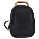 BALLY Backpack Leather Black Gold Auth BA4807-1
