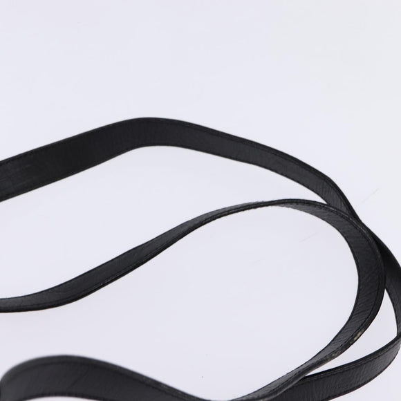 BALLY Backpack Leather Black Gold Auth BA4807