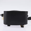 BALLY Backpack Leather Black Gold Auth BA4807-5