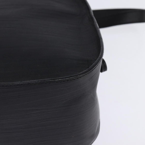 BALLY Backpack Leather Black Gold Auth BA4807