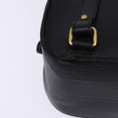 BALLY Backpack Leather Black Gold Auth BA4807-18