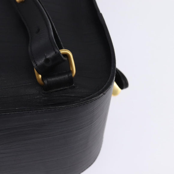 BALLY Backpack Leather Black Gold Auth BA4807