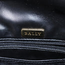 BALLY Backpack Leather Black Gold Auth BA4807-19