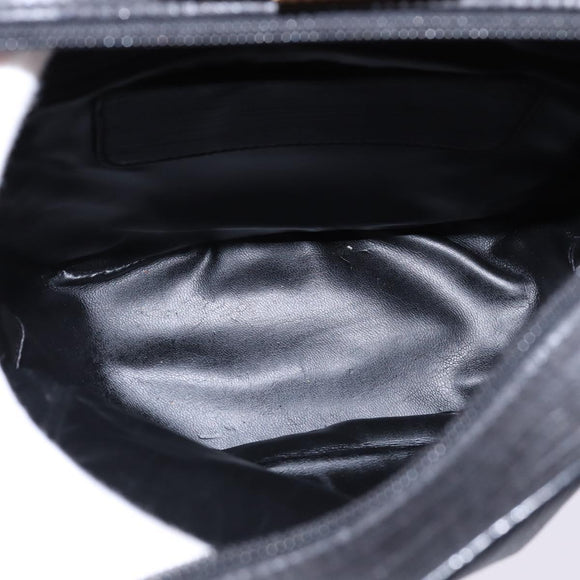 BALLY Backpack Leather Black Gold Auth BA4807