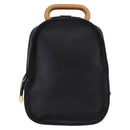 BALLY Backpack Leather Black Gold Auth BA4807-13