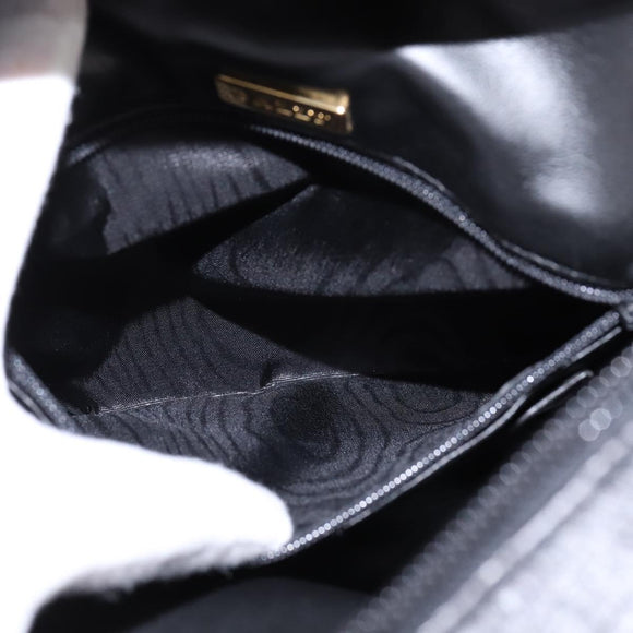 BALLY Backpack Leather Black Gold Auth BA4807