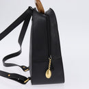 BALLY Backpack Leather Black Gold Auth BA4807-4