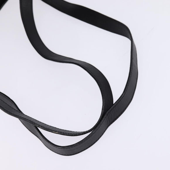 BALLY Backpack Leather Black Gold Auth BA4807