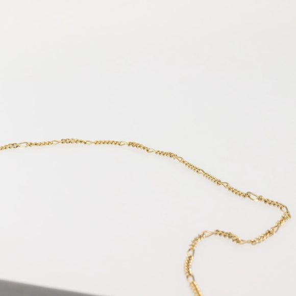 BALLY Wallet Chain Shoulder Bag Leather Black Gold Auth BA4808