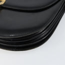 BALLY Shoulder Bag Leather Black Gold Auth BA4809-10