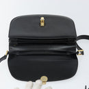 BALLY Shoulder Bag Leather Black Gold Auth BA4809-15