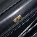 BALLY Shoulder Bag Leather Black Gold Auth BA4809-16