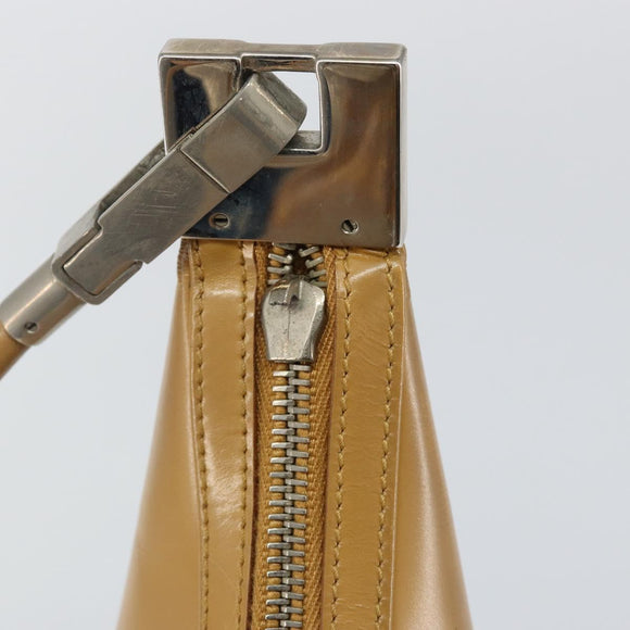 GUCCI Shoulder Bag Leather Brown Silver 001 3814 Auth BA4810