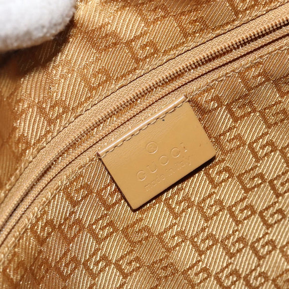 GUCCI Shoulder Bag Leather Brown Silver 001 3814 Auth BA4810