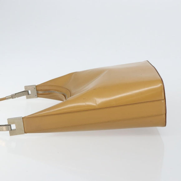 GUCCI Shoulder Bag Leather Brown Silver 001 3814 Auth BA4810