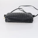 BALLY Shoulder Bag Leather 3Set Brown Black Bordeaux Auth BA4812-15