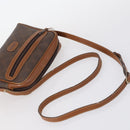 BALLY Shoulder Bag Leather 3Set Brown Black Bordeaux Auth BA4812-20