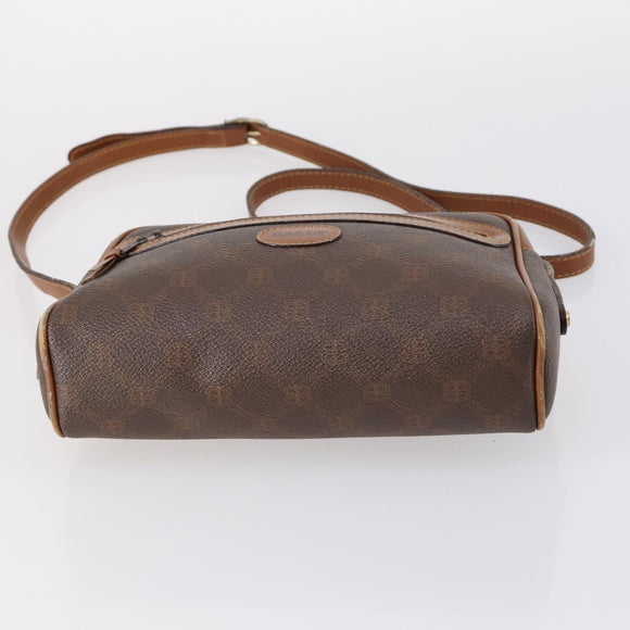 BALLY Shoulder Bag Leather 3Set Brown Black Bordeaux Auth BA4812