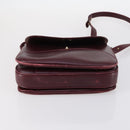 BALLY Shoulder Bag Leather 3Set Brown Black Bordeaux Auth BA4812-7