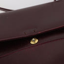 BALLY Shoulder Bag Leather 3Set Brown Black Bordeaux Auth BA4812-8