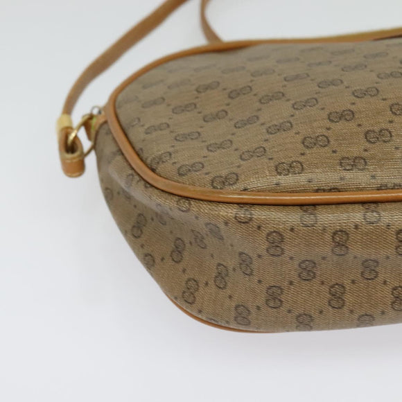 GUCCI Micro GG Supreme Shoulder Bag PVC Beige Gold 007 983 1113 Auth BA4814