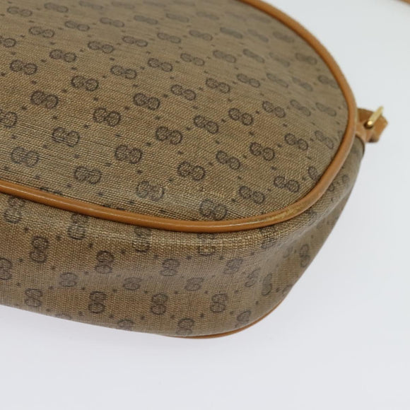 GUCCI Micro GG Supreme Shoulder Bag PVC Beige Gold 007 983 1113 Auth BA4814