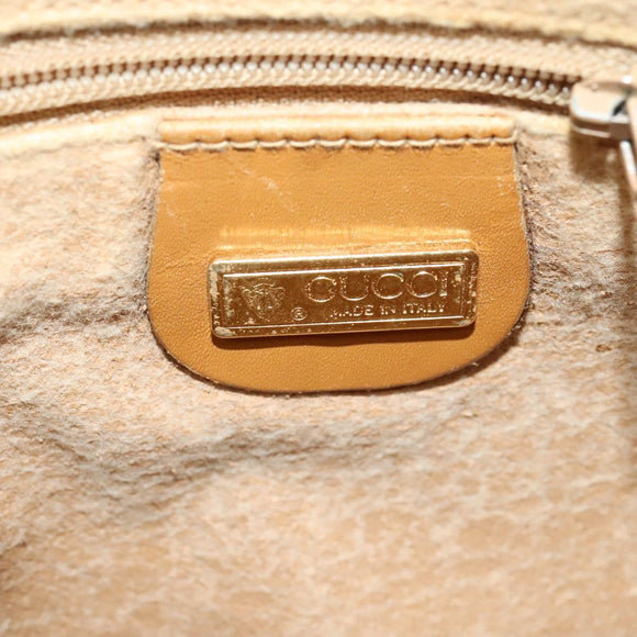 GUCCI Micro GG Supreme Shoulder Bag PVC Beige Gold 007 983 1113 Auth BA4814