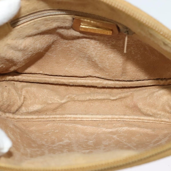 GUCCI Micro GG Supreme Shoulder Bag PVC Beige Gold 007 983 1113 Auth BA4814