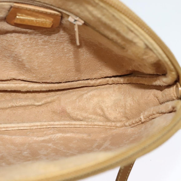 GUCCI Micro GG Supreme Shoulder Bag PVC Beige Gold 007 983 1113 Auth BA4814