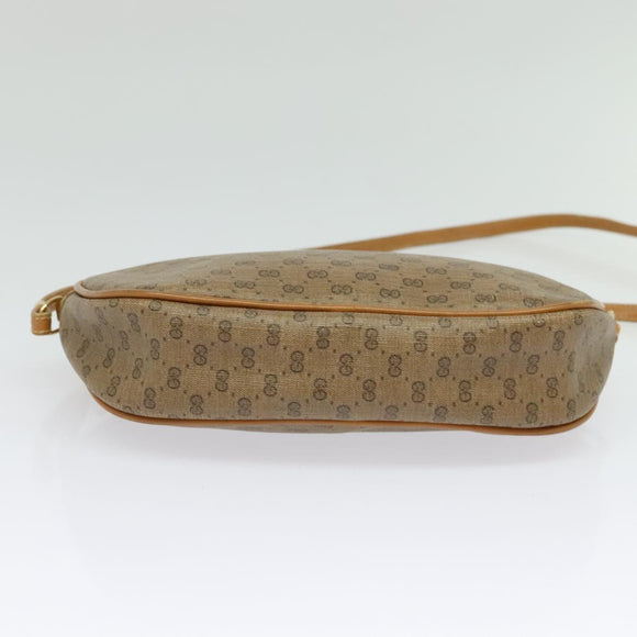 GUCCI Micro GG Supreme Shoulder Bag PVC Beige Gold 007 983 1113 Auth BA4814